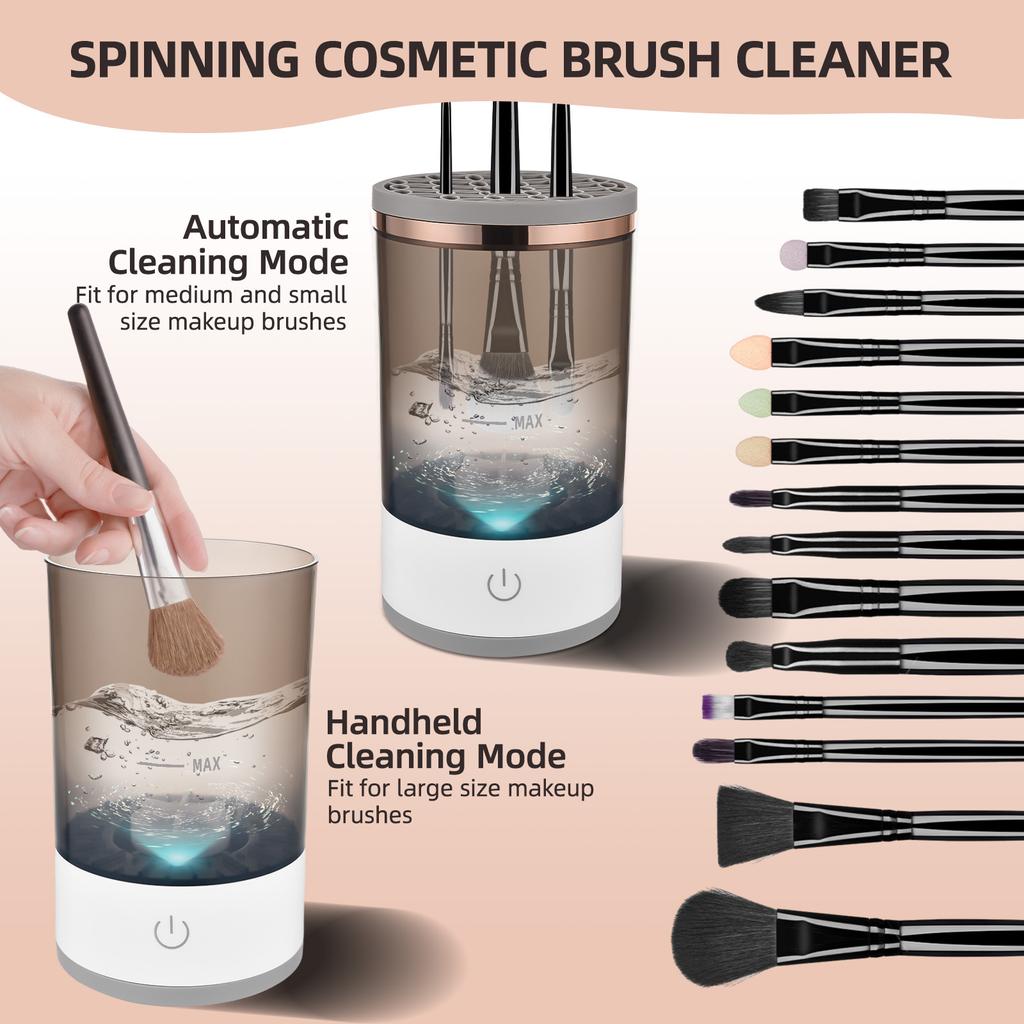 Electric Makeup Brush Cleaner | Portable | Automatic | 3 In 1 USB - Auré Beauty
